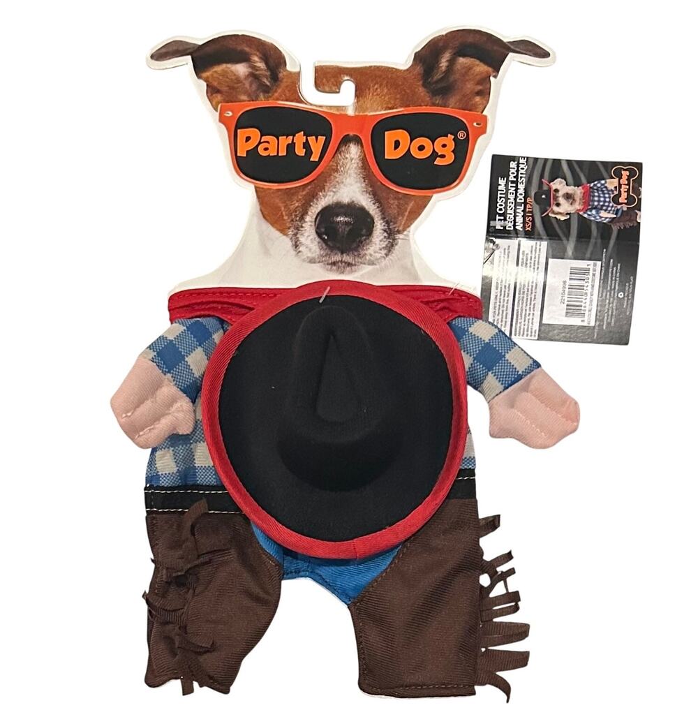 New Party Dog Cowboy Pet Costume Size XS/S Dog Halloween Costume, Cat Costume